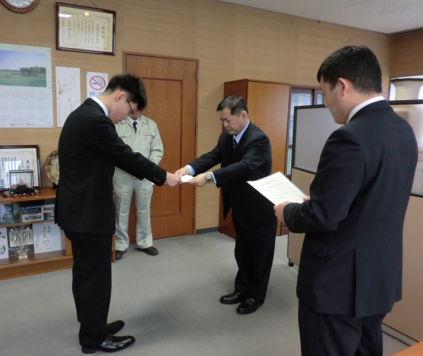 平成27年度 入社式を執り行いました。