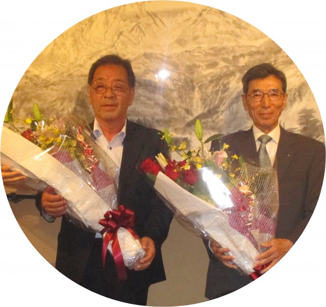 富山尚義さん、草野勝之さんの送別会を行いました。