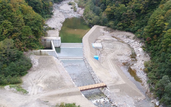 H２９　真川第３号砂防堰堤工事