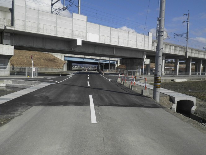 本領下老子線道路改良工事