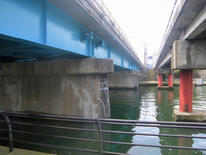主要地方道富山魚津線道路橋りょう改築岩瀬橋補修工事