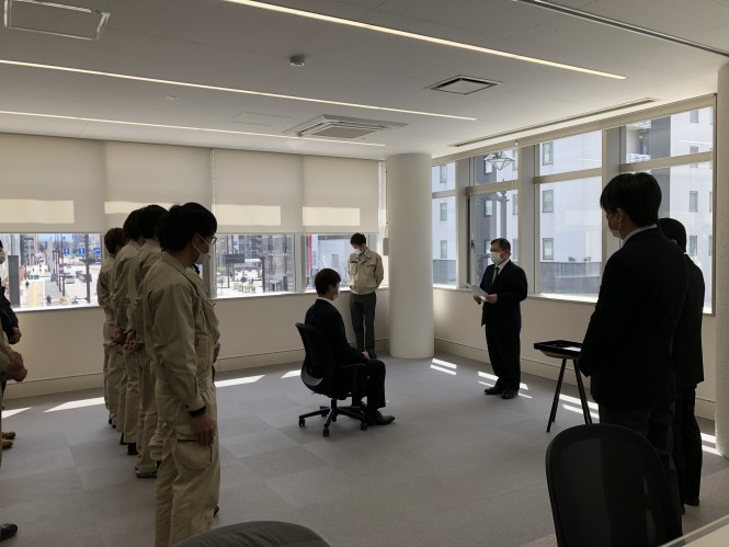 令和４年度 入社式を執り行いました。