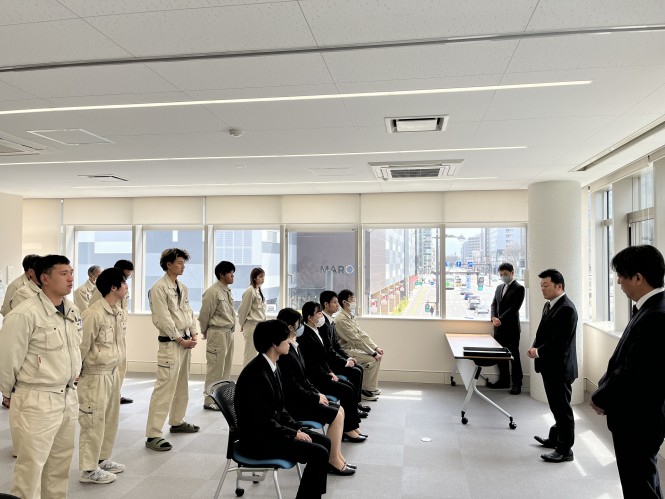 令和６年度 入社式を執り行いました。