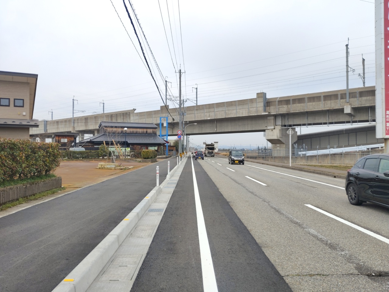 市道大門針原線歩道整備工事